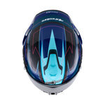 Alpinestars Supertech S-R7 Kinetis Helmet Black Blue Pink Fluo White Glossy 7