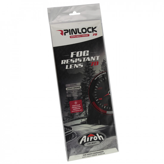 Airoh Commander Light Smoke Pinlock 70 Anti Fog Insert Parts/Accessories - SKU ARHPIN19