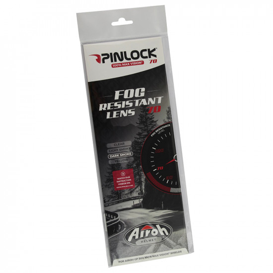 Airoh GP500 Dark Smoke Pinlock 70 Anti Fog Insert Parts/Accessories - SKU ARHPIN12