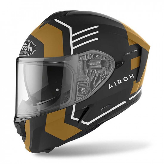 Airoh Spark Thrill Gold Matt Full Face Helmets - SKU ARH164S