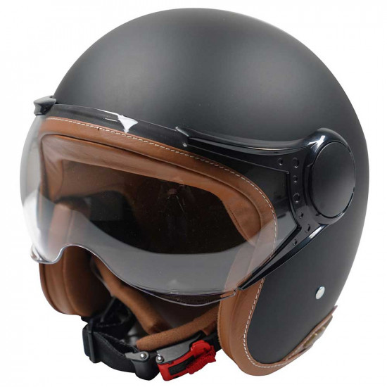 Axor Jet Matt Black Brown £59.95 Open Face Helmets - SKU AXR005L from RaceLeathers Motorcycle Clothing