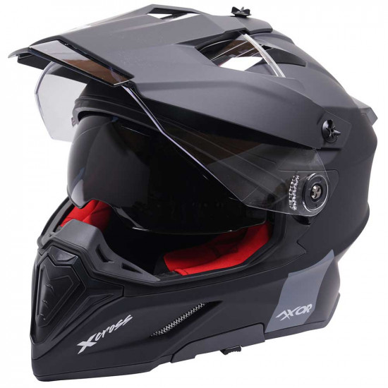 Axor X-Cross Matt Black Full Face Helmets - SKU AXR007L