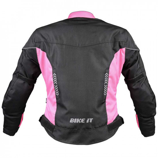 Bike It Insignia Ladies Waterproof Jacket Pink £89.95 Ladies Motorcycle Jackets - SKU JKT26XS from RaceLeathers Motorcycle Clothing