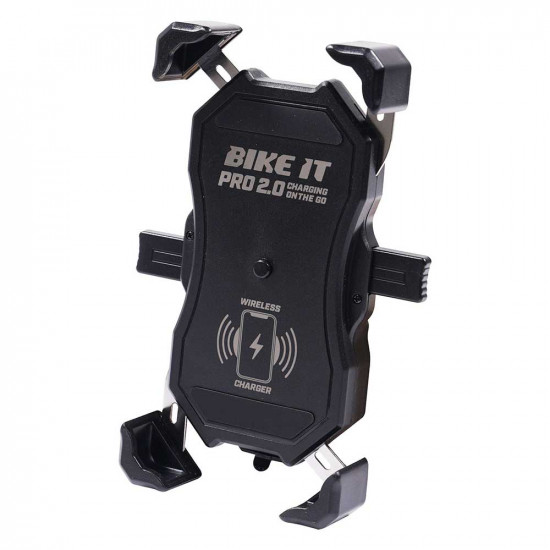 Bike It Pro2 Wireless Phone Charger Cradle with USB Road Bike Accessories - SKU LUGSMT19