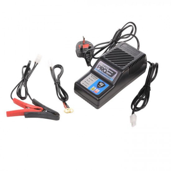 BIKETEK PRO-3 CHARGER 3 PIN 12V 1A (MALE CONNECTOR BLOCK) Battery Chargers - SKU BCH001