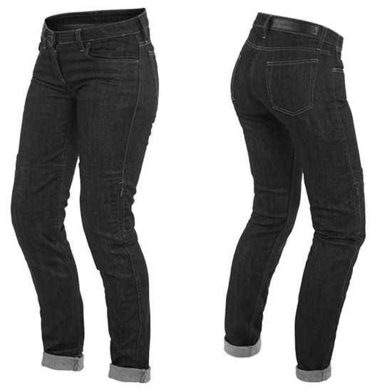 Dainese Denim Slim Lady Tex Pants 001 Black
