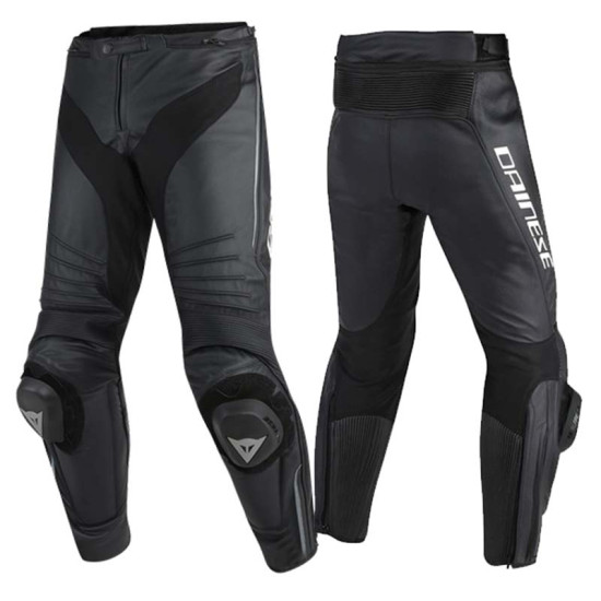 Dainese Misano Leather Pants 685 Black Anthracite