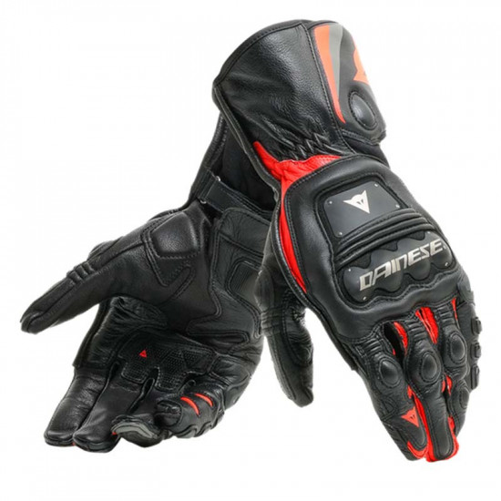 Dainese Steel-Pro Gloves 628 Black Fluo-Red