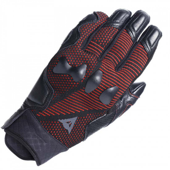 Dainese Unruly Ergo-Tek Gloves 628 Black Fluo Red Mens Motorcycle Gloves - SKU 915/18159706281