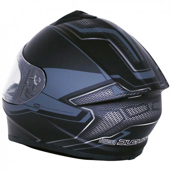 Duchinni D977 Black Gunmetal Helmet Full Face Helmets - SKU DHD97783XS
