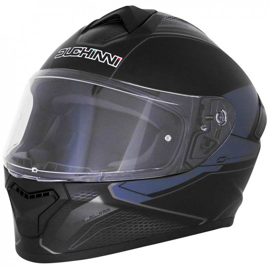 Duchinni D977 Black Gunmetal Helmet Full Face Helmets - SKU DHD97783XS