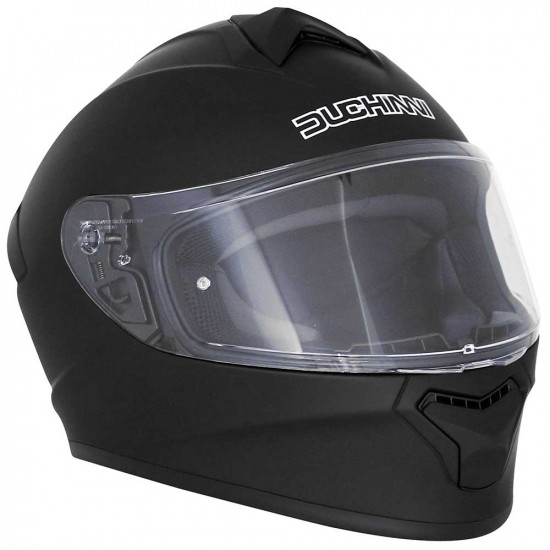 Duchinni D977 Matt Black Helmet Full Face Helmets - SKU DHD97716XS