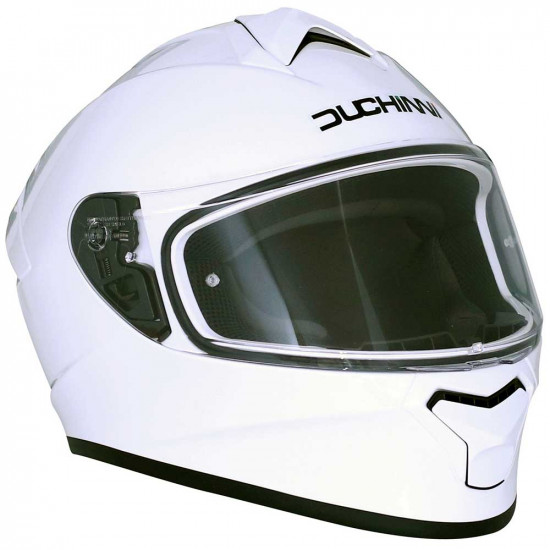 Duchinni D977 White Helmet Full Face Helmets - SKU DHD97701XS