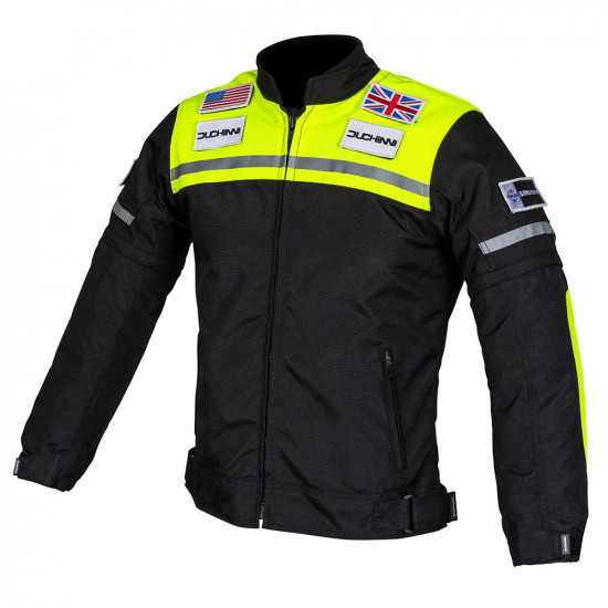 Duchinni Kids Grid Jacket Black/Neon £99.99 Childs Motorcycle Jackets - SKU DJKGRI92LA from RaceLeathers Motorcycle Clothing