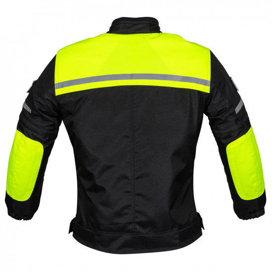 Duchinni Kids Grid Jacket Black/Neon Childs Motorcycle Jackets - SKU DJKGRI92LA