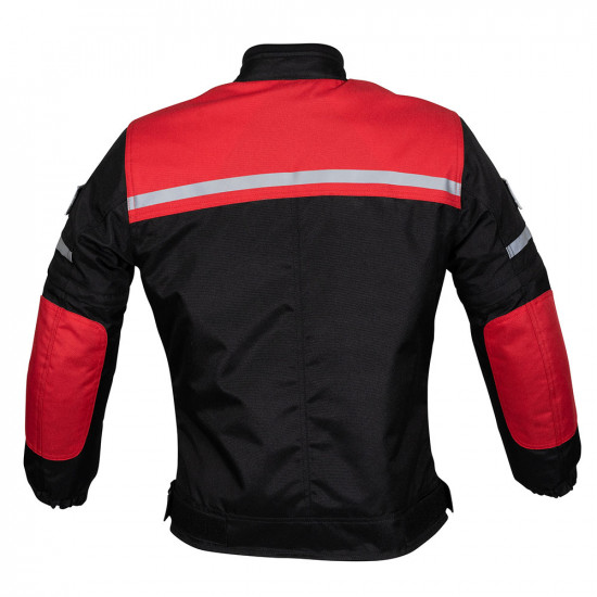 Duchinni Kids Grid Jacket Black/Red Childs Motorcycle Jackets - SKU DJKGRI85LA