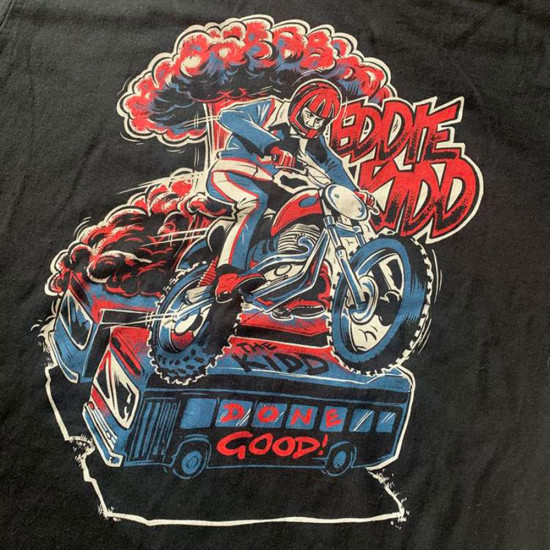 Official Eddie Kidd - Kidd Done Good - Black T-Shirt £29.99 Casual Wear - SKU JB-KDG-T-XS from RaceLeathers Motorcycle Clothing