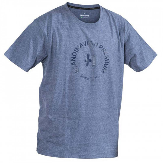 Halvarssons H Logo T Shirt Blue Casual Wear - SKU 710-23130359-1