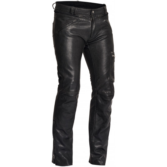 Halvarssons Rider Leather Trousers Mens Black