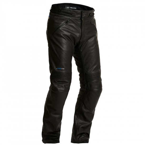 Halvarssons Rinn Leather Pants Black Mens Motorcycle Trousers - SKU 710-22040100-48