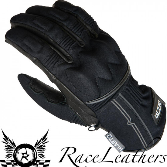 Halvarssons Wang Black Gloves Mens Motorcycle Gloves - SKU 710-20120200-05