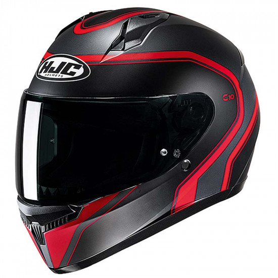 HJC C10 Elie Red £99.99 Full Face Helmets - SKU C10ERXXXS from RaceLeathers Motorcycle Clothing