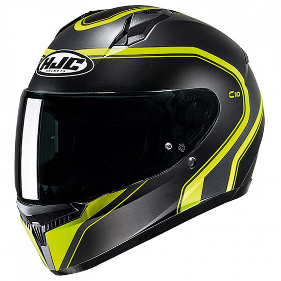 HJC C10 Elie Yellow £99.99 Full Face Helmets - SKU C10EYXXXS from RaceLeathers Motorcycle Clothing