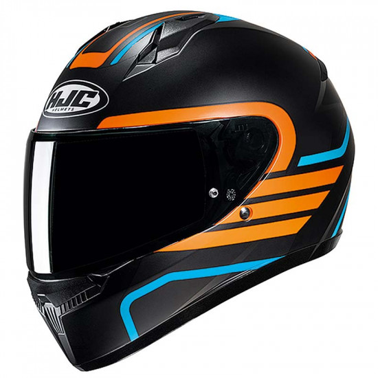 HJC C10 Lito Blue Orange Full Face Helmets - SKU C10LBOXS