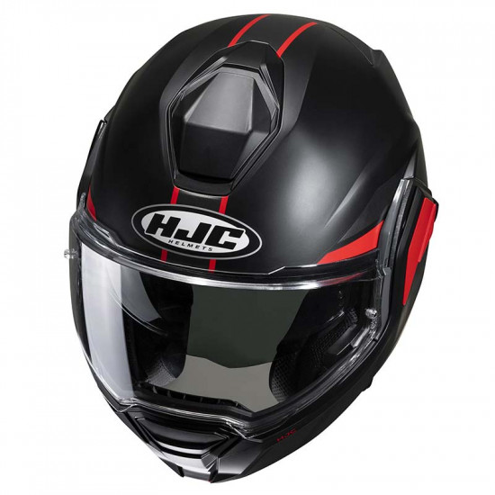 HJC I100 Beis Red Flip Front Motorcycle Helmets - SKU I100BRXS