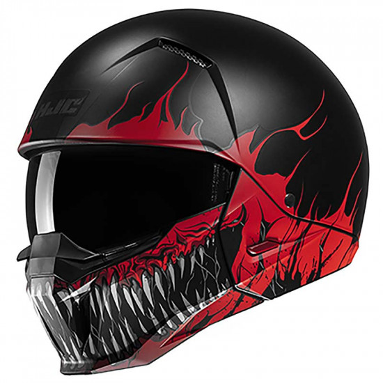 HJC I20 Scraw Red Open Face Helmets - SKU I20SRXS