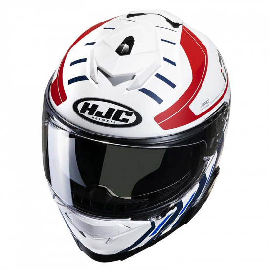 HJC I71 Simo White Red Blue £229.99 Full Face Helmets - SKU I71SWXS from RaceLeathers Motorcycle Clothing