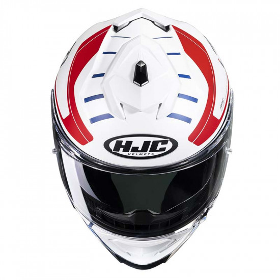 HJC I71 Simo White Red Blue £229.99 Full Face Helmets - SKU I71SWXS from RaceLeathers Motorcycle Clothing