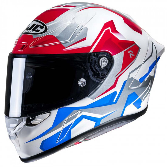 HJC RPHA 1 Nomaro White Red Blue £699.99 Full Face Helmets - SKU RP1NWXS from RaceLeathers Motorcycle Clothing