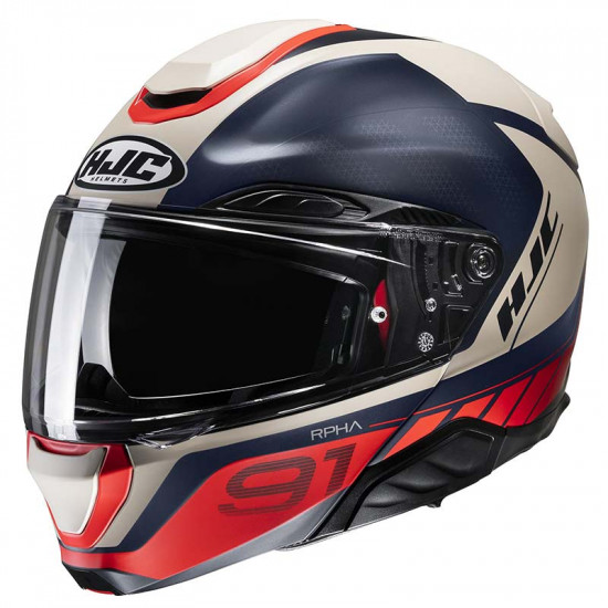 HJC RPHA 91 Rafino Red Flip Front Motorcycle Helmets - SKU R91RRXS