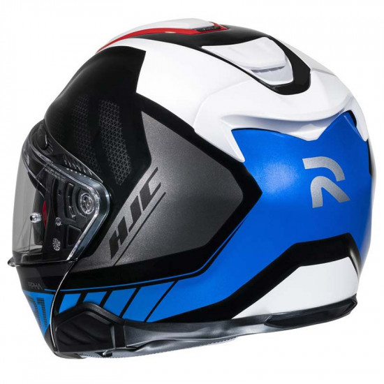 HJC RPHA 91 Rafino White Red Blue Flip Front Motorcycle Helmets - SKU R91RWXS