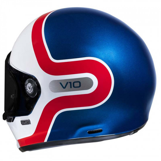 HJC V10 Grape White Red Blue £299.99 Full Face Helmets - SKU V10GWXS from RaceLeathers Motorcycle Clothing