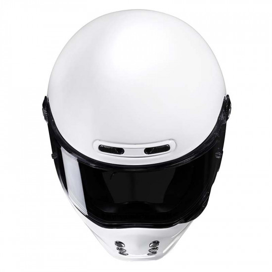 HJC V10 White £259.99 Full Face Helmets - SKU V10WXS from RaceLeathers Motorcycle Clothing