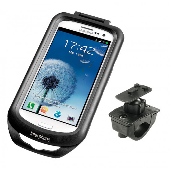 Interphone Galaxy S3 Mobile Phone Holder For Tubular Motorcycle Handlebars Road Bike Accessories - SKU 012/SMGALAXYS3