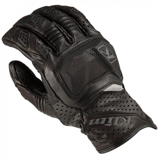 Klim Badlands Aero Pro Black Leather Gloves Mens Motorcycle Gloves - SKU 3924-000-160-000