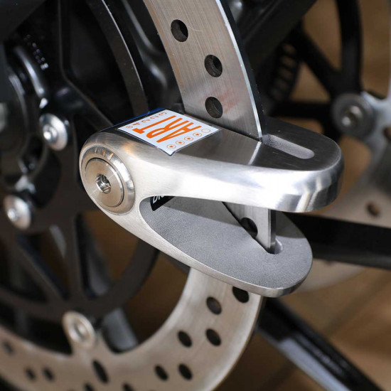 Kovix KVS2 Disc Lock 14mm Stainless Steel With Lock Holder £94.98 Security - SKU KOVKVS2SSLHK from RaceLeathers Motorcycle Clothing