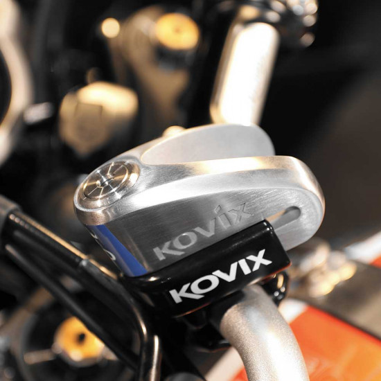 Kovix KVS2 Disc Lock 14mm Stainless Steel With Lock Holder £94.98 Security - SKU KOVKVS2SSLHK from RaceLeathers Motorcycle Clothing
