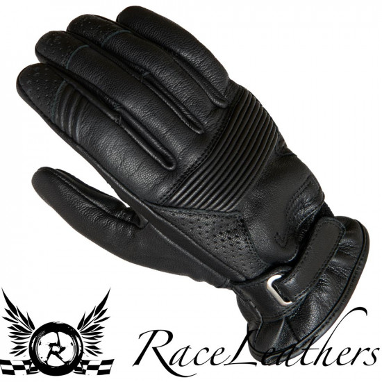 Lindstrands Black Lauder Gloves Mens Motorcycle Gloves - SKU 720-20110100-05