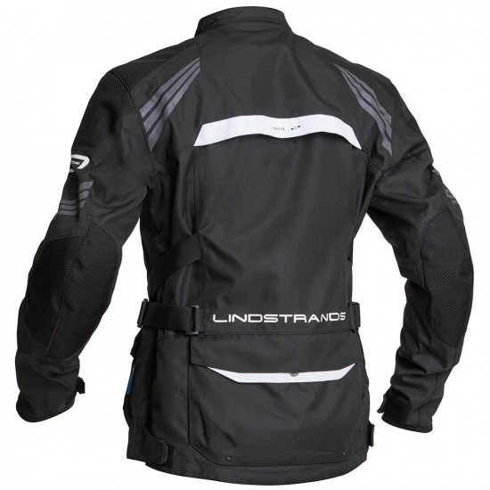 Lindstrands Transtrand Black White Waterproof Motorcycle Jacket