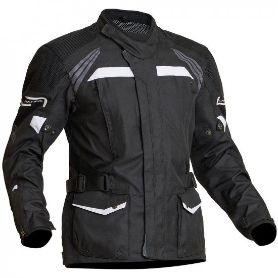 Lindstrands Transtrand Black White Waterproof Motorcycle Jacket
