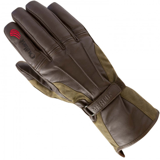 Merlin Darwin Outlast Wax Cotton Olive Gloves Mens Motorcycle Gloves - SKU MWG021/BRN/2XL