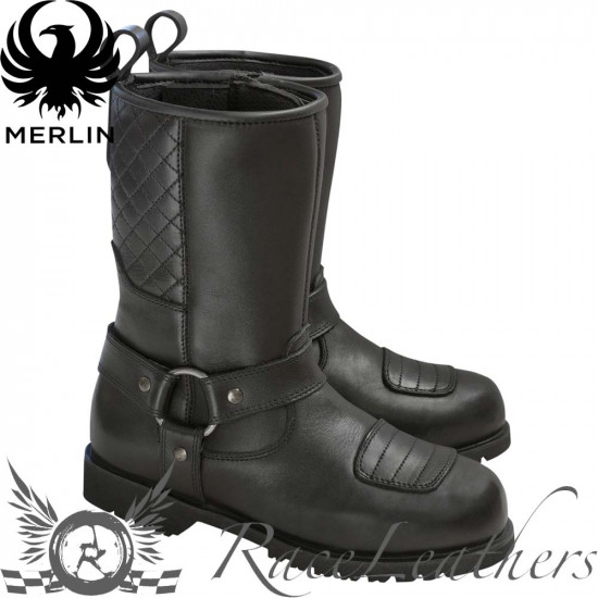 Merlin G24 Eva Heritage Boot Black Ladies Motorcycle Touring Boots - SKU MWB036/BLK/4