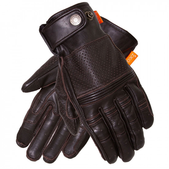 Merlin Leigh D3O Leather Glove Dark Brown