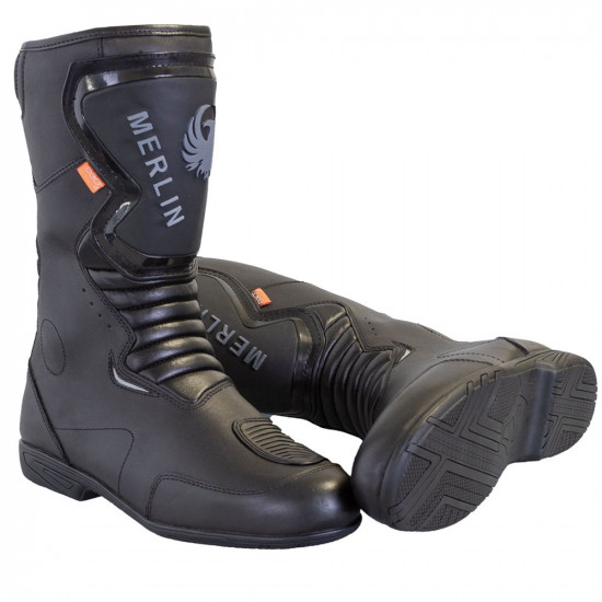 Merlin Reaper D3O Black Boots Mens Motorcycle Touring Boots - SKU MWB072/BLK/07