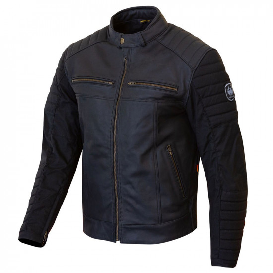 Merlin Ridge Cotec Leather Black Jacket