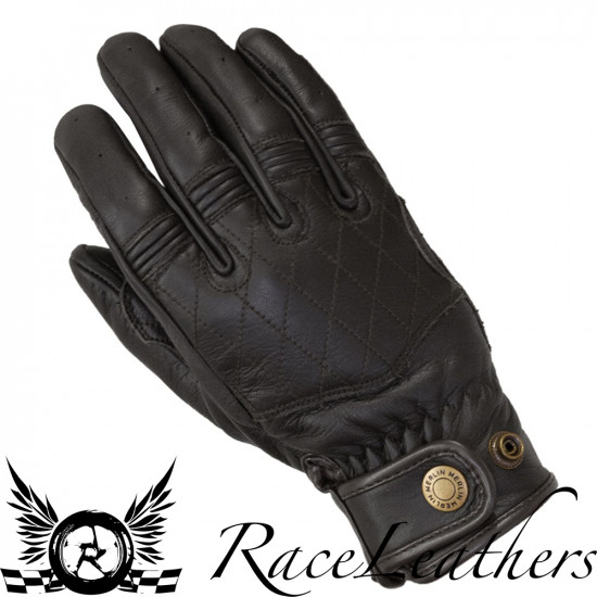 Merlin Skye Ladies Leather Black Glove Ladies Motorcycle Gloves - SKU MLG036/BLK/LXS